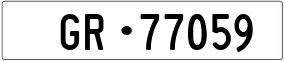 Trailer License Plate